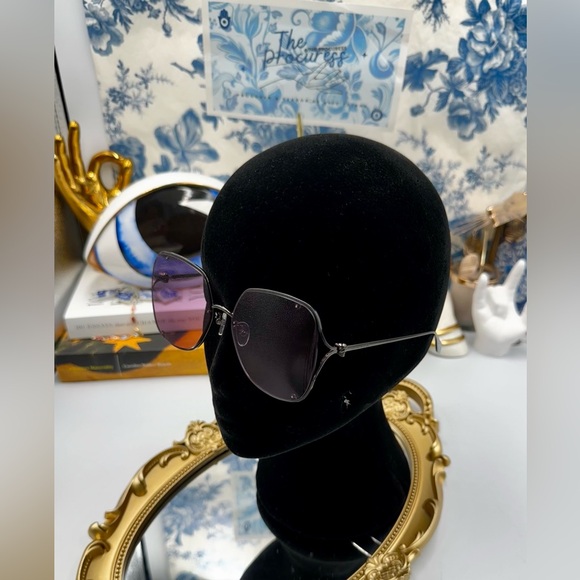 🆕 ALEXANDER MCQUEEN 🧿 NWOT AM0366S 003 Wire Rimmed Butterfly Shaped Glasses - Picture 5 of 16